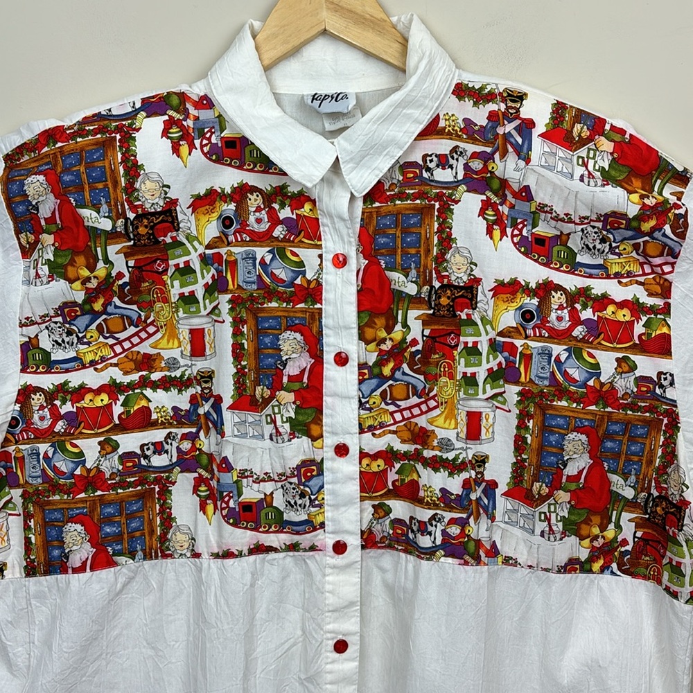 Tap & Co. | Christmas Holiday Button Down with Santa & Mrs. Clause and MORE!